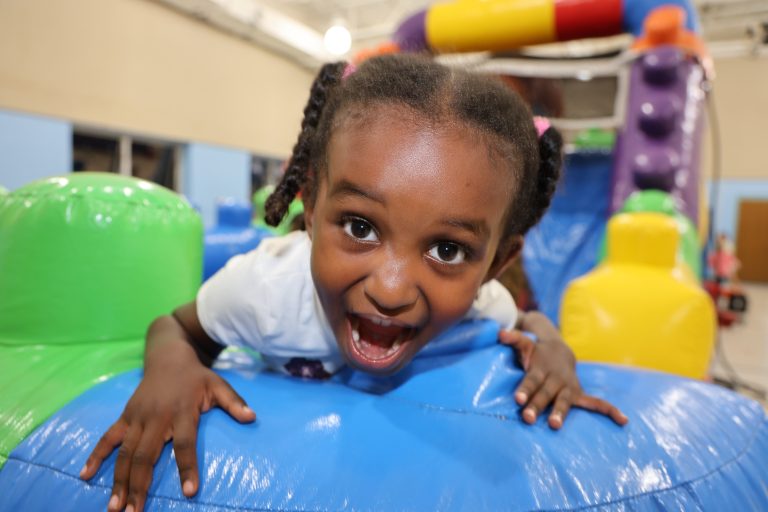 Young Royalmont student enjoying indoor play.